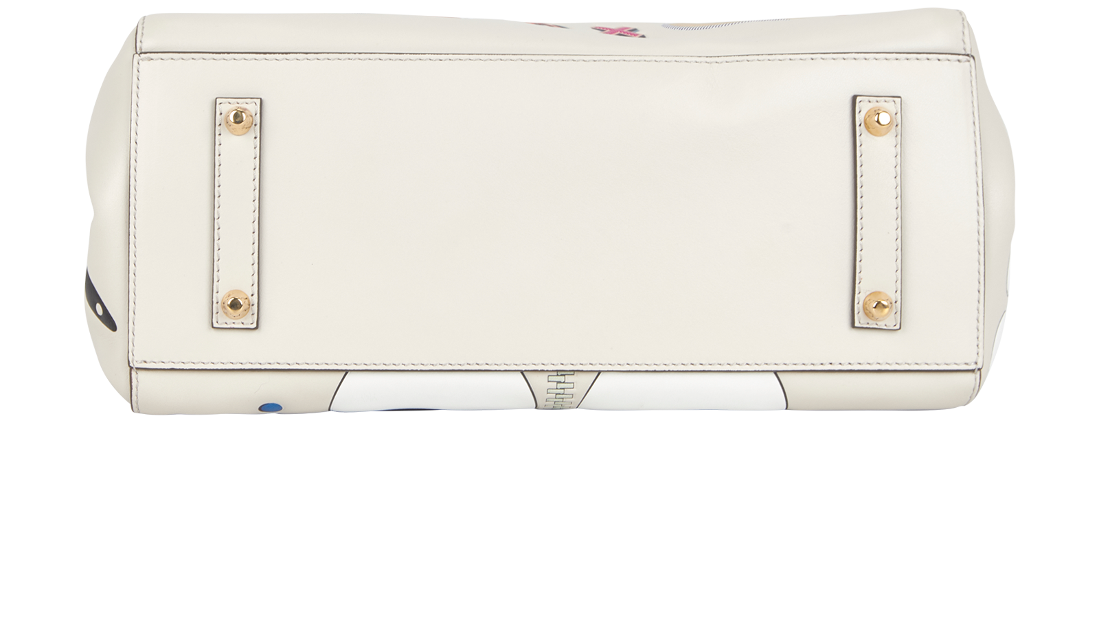 Ebury Maxi Ii Allover Wink Stickers Tote, &pound;250, Handbags, White, Leather, Top view